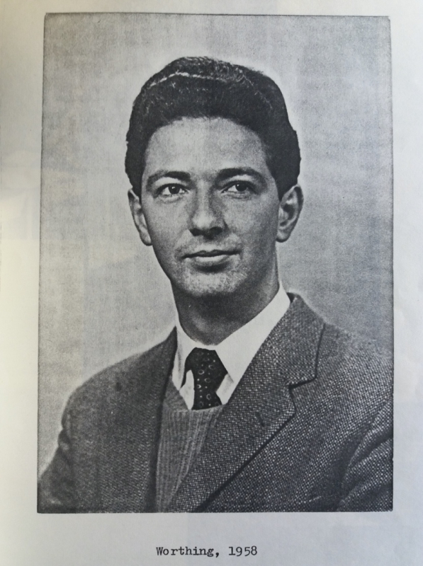 Alan Ward en 1958, archives familiales